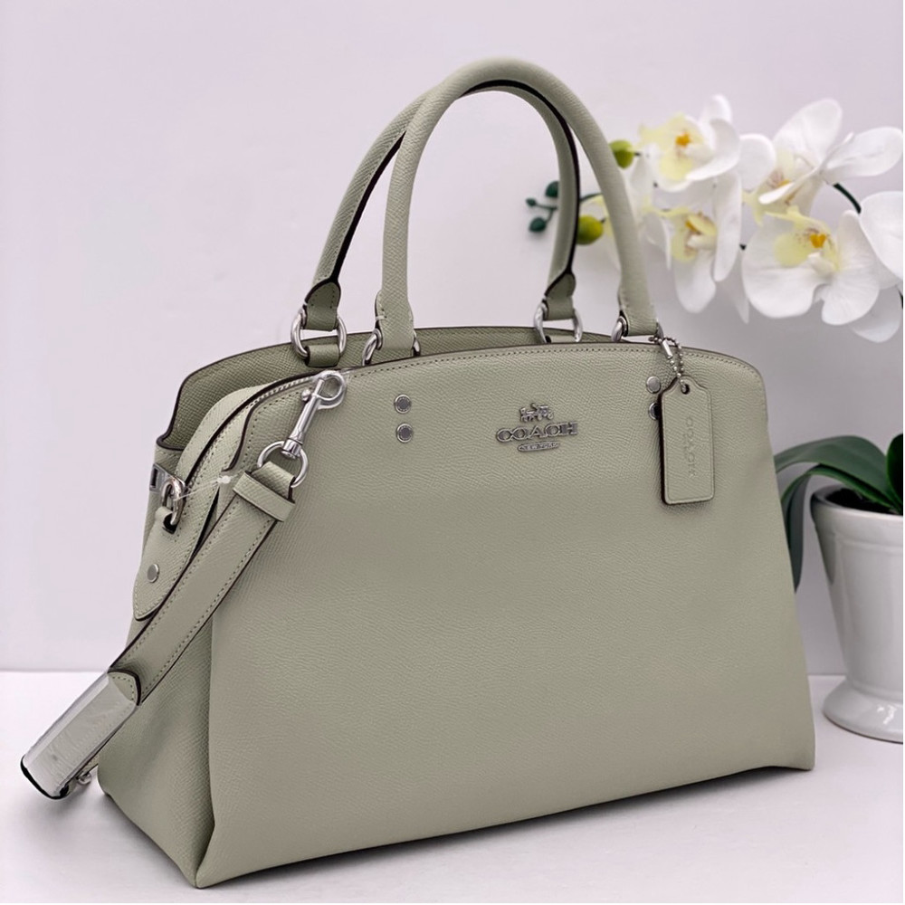 Coach Lillie Carryall satchel bag Crossbody Pale Green - Picture 2 of 16